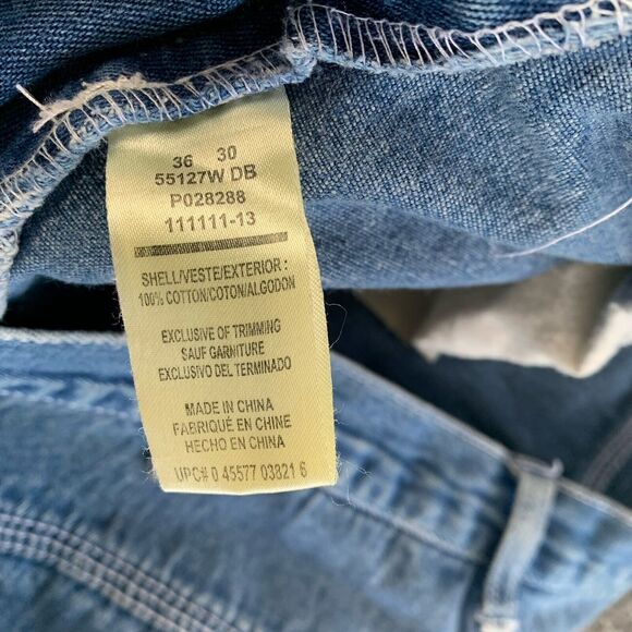 Vintage Liberty Carpenter Utility Jeans Blue Denim Size 36x30 (Actual 34x28.5) - Picture 4 of 16